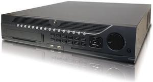 64CH 1080P NVR, Third-party network cameras supported, 1920×1080P resolution real-time recording, HDMI and VGA output at up to 1920×1080P resolution, 16-ch simultaneous playback, HDD quota and group m