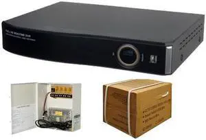 Eyemax 4CH 1080P HD-SDI CCTV Pro DVR Package (power and cables, 4TB)