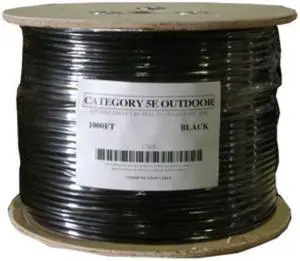 1000'FT High Quality CAT5 e OUTDOOR UNDERGROUND BURIAL CABLE WIRE WATERPROOF UV THICK 23-AWG