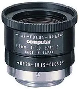 Computar Ganz High Quality CCTV Camera Lens M8513 8.5mm F1.3
for 2/3 type Cameras, Fixed-focal Manual Iris (C-Mount)