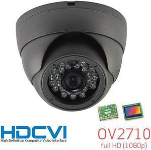 HD-TVI CCTV In/Outdoor Eyeball Dome IR Night Vision Camera, HD 1080P 2.1 Mega Pixel Image 24 Leds Range Upto 60FT 3.6mm