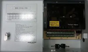 BlueCCTV CCTV SECURITY POWER Distribution Box 12V DC 18ch 20A, Key, Supports Voltage Control 13.5V DC