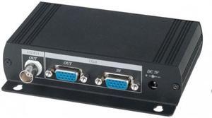 VGA to Composite Video BNC Converter, Dual Output to BNC and VGA, Output PC DVR on LCD TV