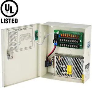 Power Supply Distribution Box - 12V DC 9 channels 10 Amps PTC Fuse UL Listed