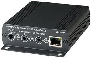 HDMI CAT5 Extra Long Range Extender with RS232 & IR over single CAT5 cable