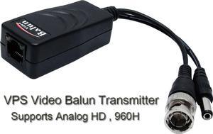 CCTV CAT5 to BNC Converter for VPS Connections. Power and Video Transmitter. Supports HD-TVI, HD-AHD, HD-CVI, Analog 960H