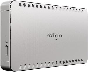 Archgon X70 960GB Silver Thunderbolt 3 Portable External PCIE SSD (up to R/W 1600/1100 MB/s) for Thunderbolt 3 Mac or PC, not compatible with USB-C MS-7215-TB3SV960