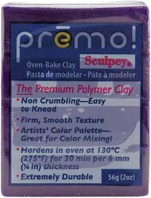 Premo Sculpey Polymer Clay 2 Ounces-Purple