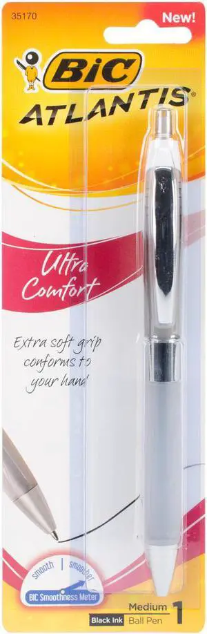 Atlantis Ultra Comfort Ballpoint Pen 1/Pkg-Assorted Barrels