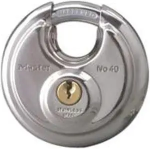 Master Lock 40D Padlock 1-1/2-Inch Circular Steel Lock