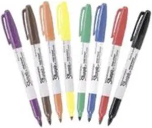 Sharpie Permanent Marker Fine Point 8/PK Assorted 30217PP