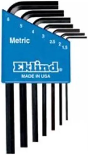 Eklind Tool 269-10507 7Pc. Metric L-Wrench Hexkey Set Short Arm
