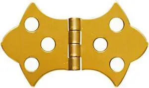 Solid Brass 1-5/16" X 2-1/4" Decorative Hinges 2Pk NATIONAL Door Hinges N211-821