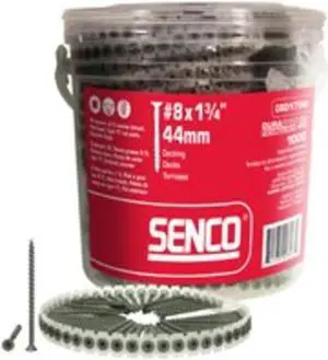 SENCO 08D250W Screws,2-1/2 In,PK800