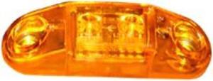 Peterson Mfg V168A LED Amber Clearance Light Led - Slim Line - Hard Wired - Card