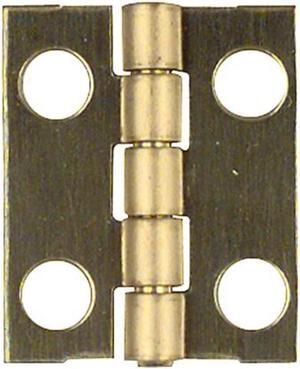 Solid Brass 3/4" X 5/8" Hinges 4Pk Box Cabinet Chest NATIONAL N211-193