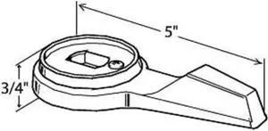 BRASSCRAFT SHD7080 Tub and Shower Tub/Shower Handle, 1, Chrome