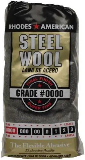 Steel Wool Super Fine #0000 12 Per Sleeve Homax Steel Wool 10120000 033873200000