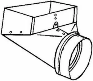 Angle Boot 6/B 4"X10"X6" GAL Imperial Misc Fireplace Accessories GV0626-C Angle Boot 6/B 4"X10"X6" GAL Imperial Misc Fireplace Accessories GV0626-C