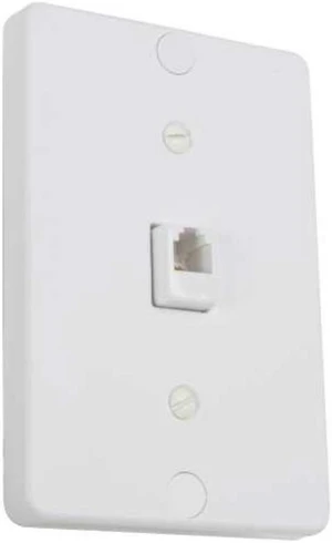 Surface Mount Wallphone Plate White Leviton Mfg Telephone Accessories 40253-W Surface Mount Wallphone Plate White Leviton Mfg Telephone Accessories 40253-W
