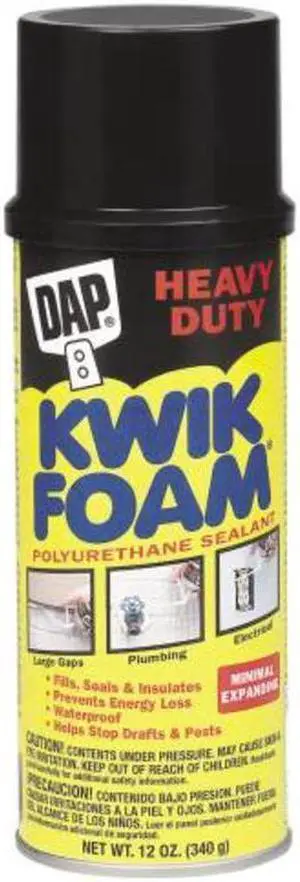 DAP 7565000043 Multipurpose/Construction Spray Foam Sealant, 12 oz, Aerosol