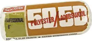 WOOSTER R298-9 9" Paint Roller Cover, 1-1/4" Nap, Knit Lambswool/Polyester