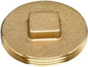 OATEY 42371 Cleanout Plug,2.5 In,Brass