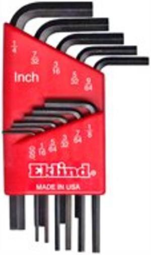 EKLIND 10111 11 Piece SAE L-Shape Hex Key Set, 10111