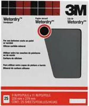 3M 70070927119 Sanding Sheet,11x9 In,600 G,SC,PK250