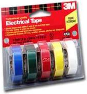 New Scotch #35 Multi-Colored Electrical Tape 5 Pack