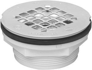 OATEY 42097 Strainer Shower Drain, PVC, 2", Solvent-Weld