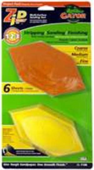 Ali Industries 7186 Zip Sander Assorted Multi-Surface - 6 Pack