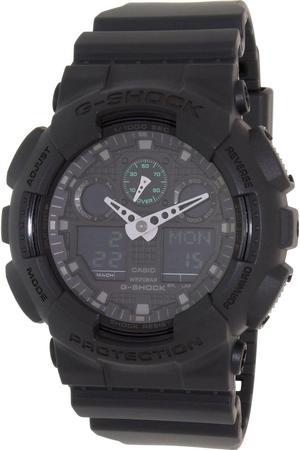 Casio G-Shock Analog Digital Black Military Watch GA100MB-1A
