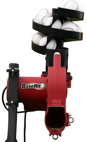 Heater Sports BaseHit Solo 45mph Baseball Pitching Machine +12 Balls BH199