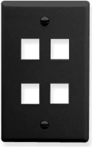 ICC ICC-FACE-4-BK IC107F04BK 4 Port Face Black
