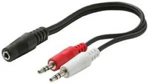 6-inch Y 2-3.5 St Plug/3.5 Stereo