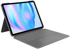 Logitech - iPad Air 13-inch Keyboard Case with Detachable Keyboard and Trackpad - Oxford Gray