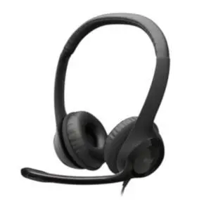 Logitech H390 USB Wired Stereo Headset Noise Cancelling Mic Black Laptop Logitech H390 USB Wired Stereo Headset Noise Cancelling Mic Black Laptop
