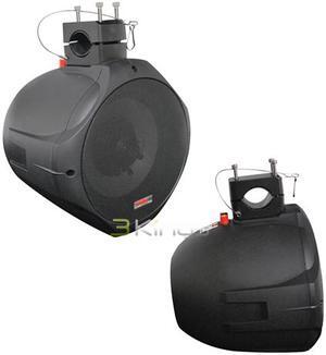 PYLE PLMRB85 8" 300 Watts Peak Power 2-Way Black Wake Board Speaker