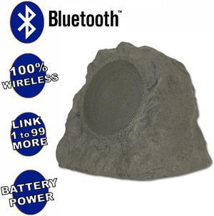 Theater Solutions B43GR Fully Wireless 60 Watt Rechargeable Battery Bluetooth Rock Speaker Slate Grey Link Up To 99 Speakers Wirelessly