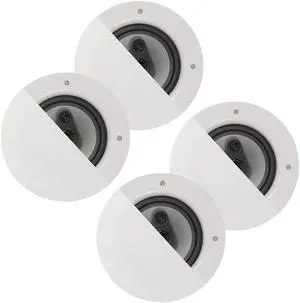 Acoustic Audio CSic64 Frameless In Ceiling 6.5" Speaker 2 Pair Pack 3 Way Home Theater Speakers