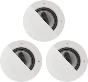 Acoustic Audio CSic64 Frameless 6.5" In Ceiling 3 Speaker Set 3 Way Home Theater Speakers
