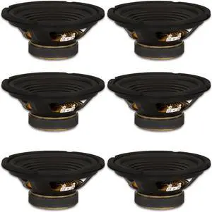 6 Goldwood Sound GW-208/8 OEM 8" Woofers 200 Watts each 8ohm Replacement Speakers