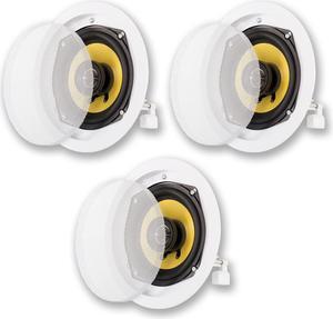 Acoustic Audio HD-5 In Ceiling Speakers Home Theater Surround Sound 3 Speaker Set