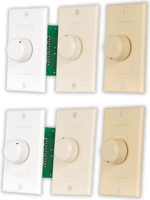 Acoustic Audio AAVCD3C Speaker Volume Control 3 Color White Ivory Almond 2 Pack