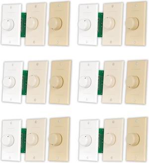 Acoustic Audio AAVCD3C Speaker Volume Control 3 Color White Ivory Almond 6 Pack