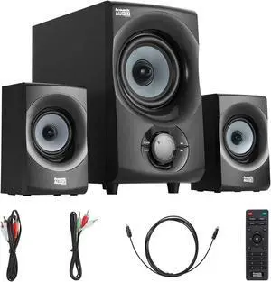 Acoustic Audio AA2172 Bluetooth 2.1 Home Speaker System with USB and SD Computer Multimedia