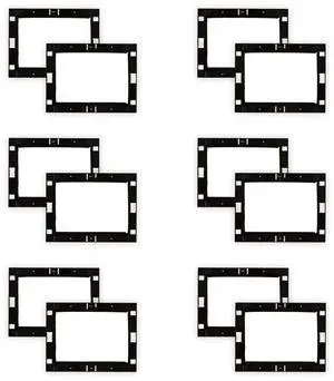 Theater Solutions RK8W In Wall Installation Rough In Kit for 8" Speakers 6 Pair Pack