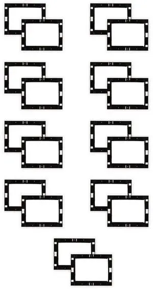 Theater Solutions RK8W In Wall Installation Rough In Kit for 8" Speakers 9 Pair Pack