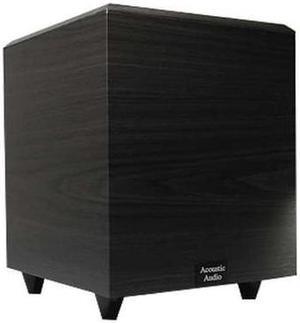 Acoustic Audio PSW8 300 Watt Black 8" Powered/Active Home Theater Subwoofer